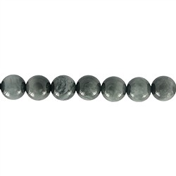 143050100920 Rang de colliers boules, Quartz oeil-de-chat A, 10mm | Marco Schreier