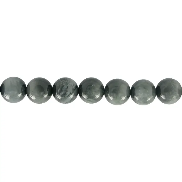 Rang de colliers boules, Quartz oeil-de-chat A, 10mm | Marco Schreier