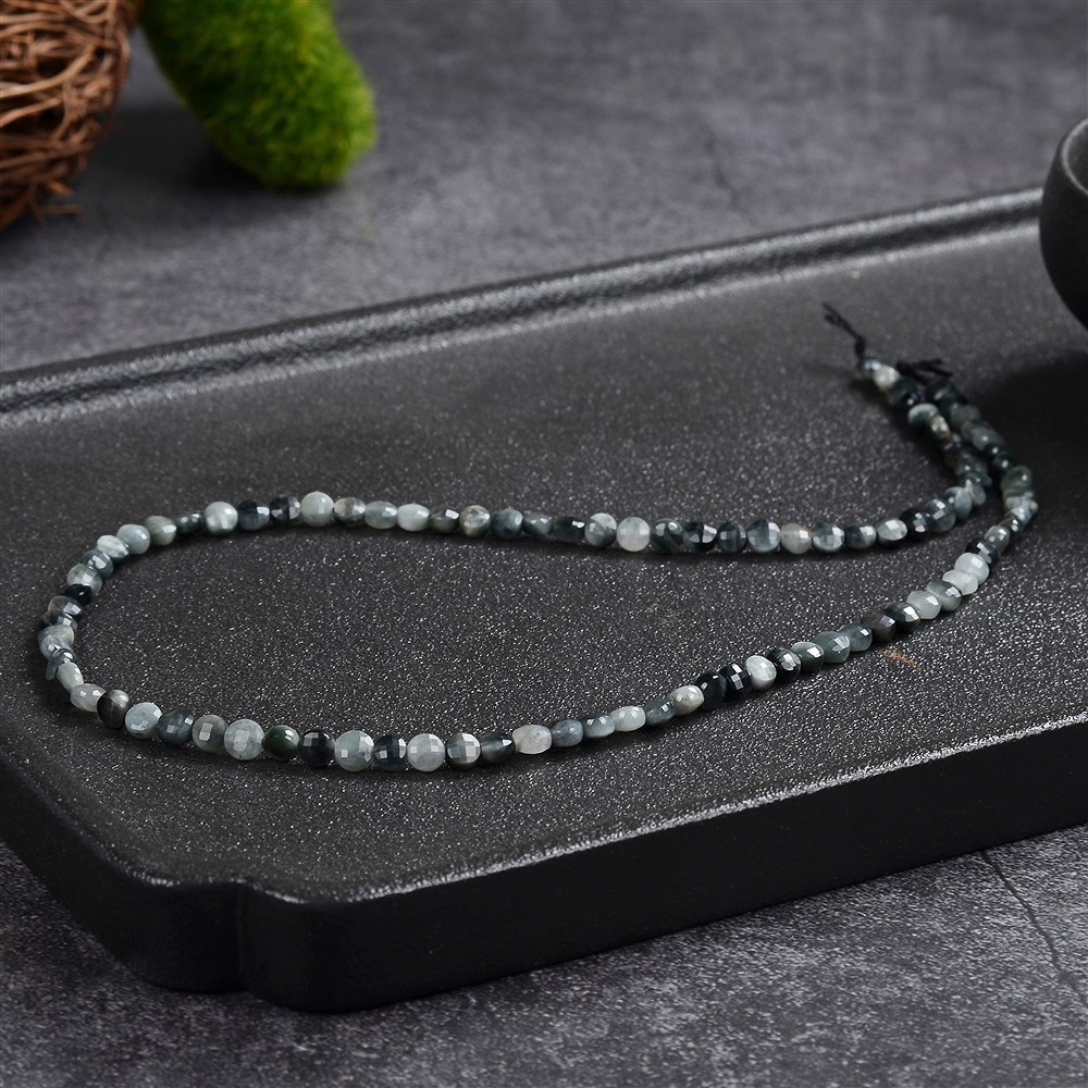 Strang Coins, Quarz-Katzenauge, facettiert, 04 x 02mm | Marco Schreier