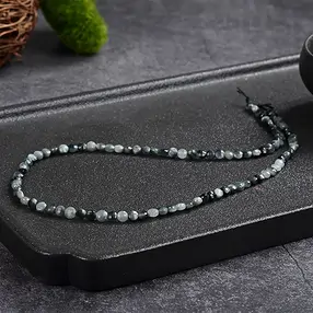Rang de colliers, Quartz oeil-de-chat, facetté, 04 x 02mm | Marco Schreier