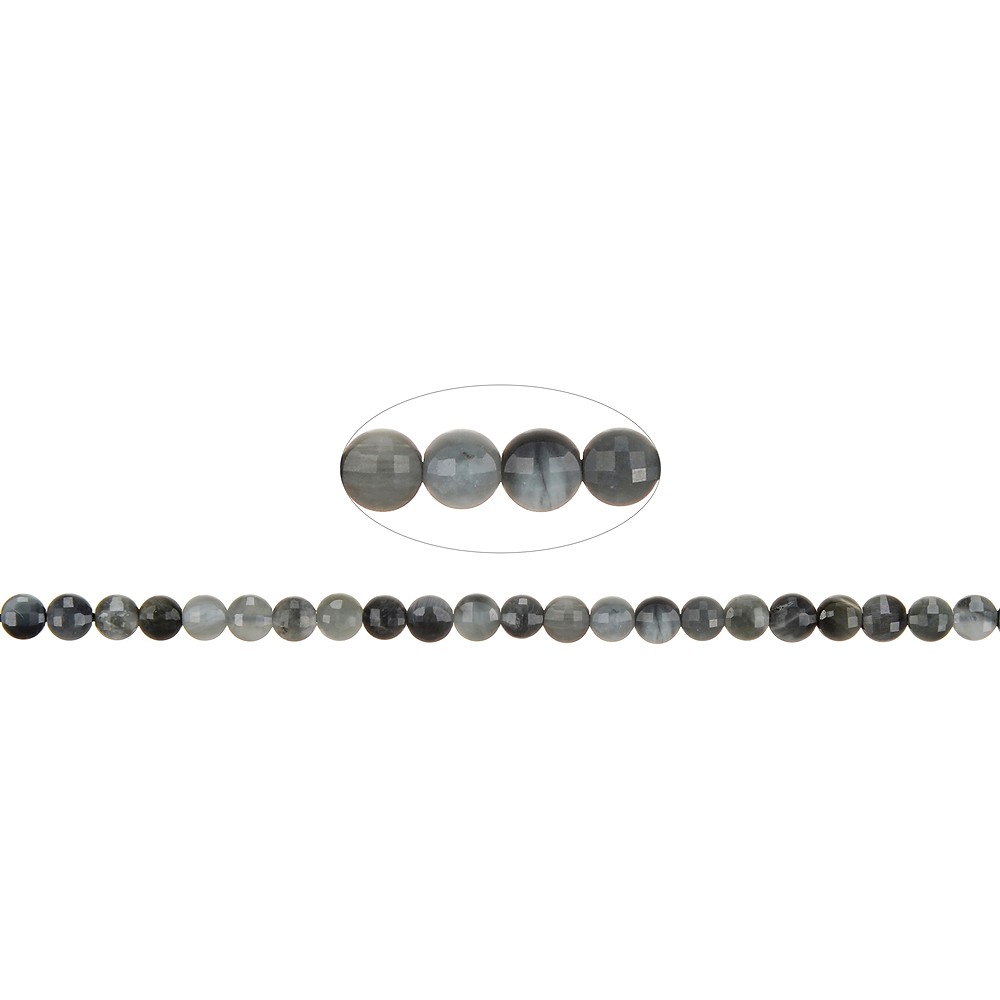 Strang Coins, Quarz-Katzenauge, facettiert, 04 x 02mm | Marco Schreier