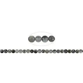 Rang de colliers, Quartz oeil-de-chat, facetté, 04 x 02mm | Marco Schreier