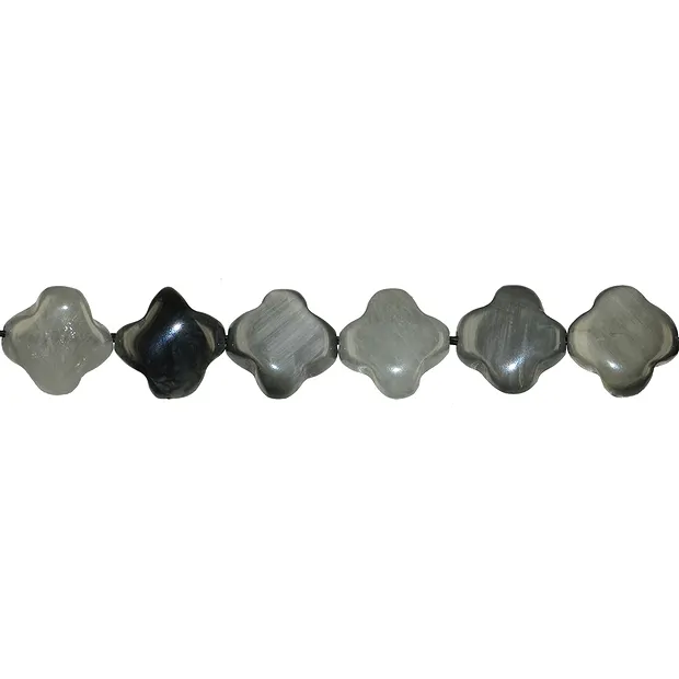 filo croce isoscele, Quarzo occhio di gatto, 10 x 10 mm | Marco Schreier