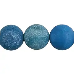 143190101412 Rang de collier boules, Agate (serpentine) bleue (teintée), mat, 20mm | Marco Schreier