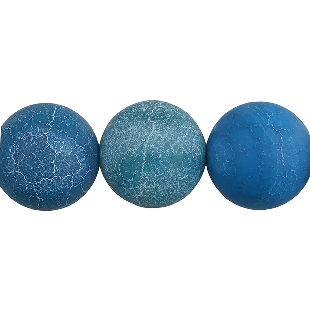 Strang Kugeln, Achat (Schlangenachat) blau (gef.), matt, 20mm | Marco Schreier