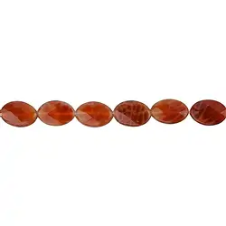 143190511320 Strand Marquise, Agate (Snakeskin Agate) red (dyed), faceted, 12 x 08mm | Marco Schreier