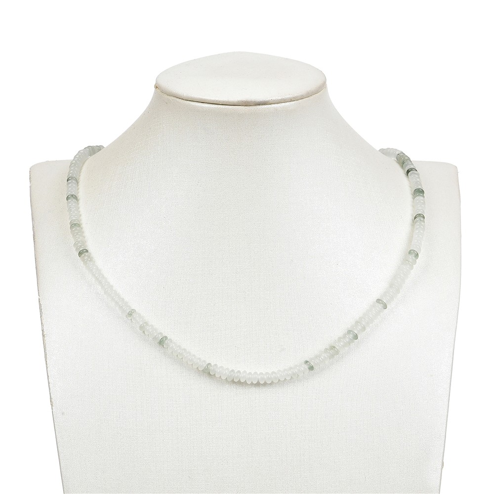 Strand of button chlorite quartz 02 x 04mm (39cm) | Marco Schreier