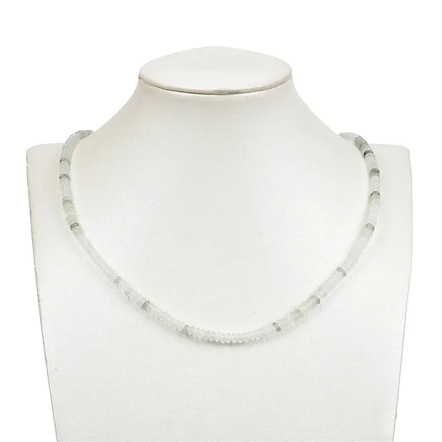 Strand of button chlorite quartz 02 x 04mm (39cm) | Marco Schreier