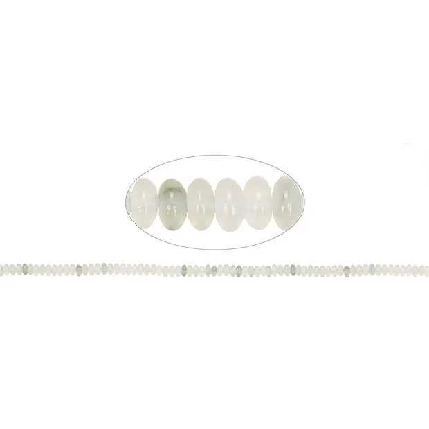 Cordón botón cuarzo clorita 02 x 04mm (39cm) | Marco Schreier