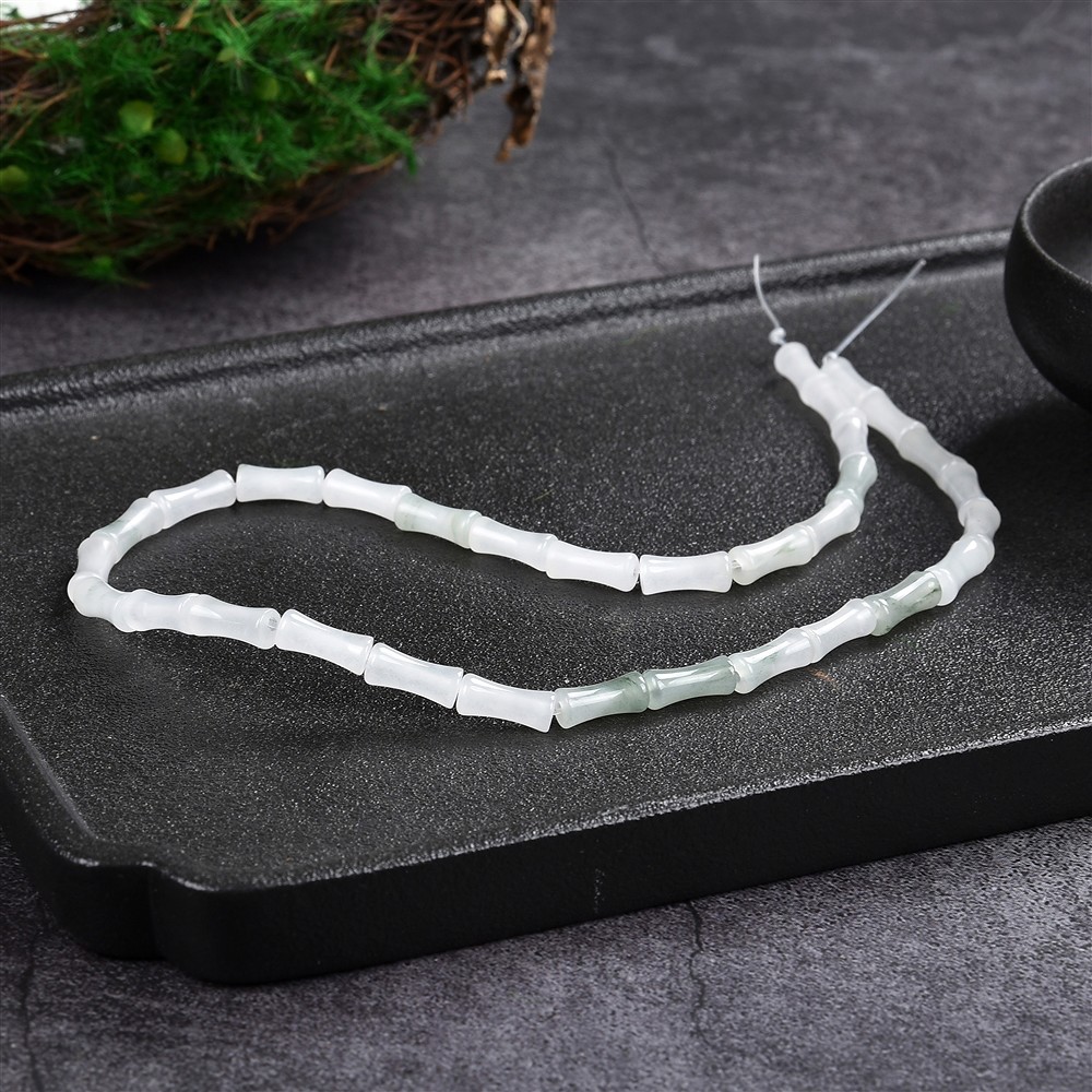 Strang Bambus, Chloritquarz, 12 x 05mm (39cm) | Edelsteine, Heilsteine & Schmuck