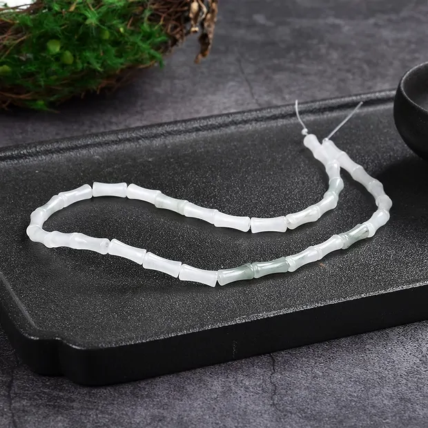 Rang de colliers bambou, quartz chlorite, 12 x 05mm (39cm) | Marco Schreier