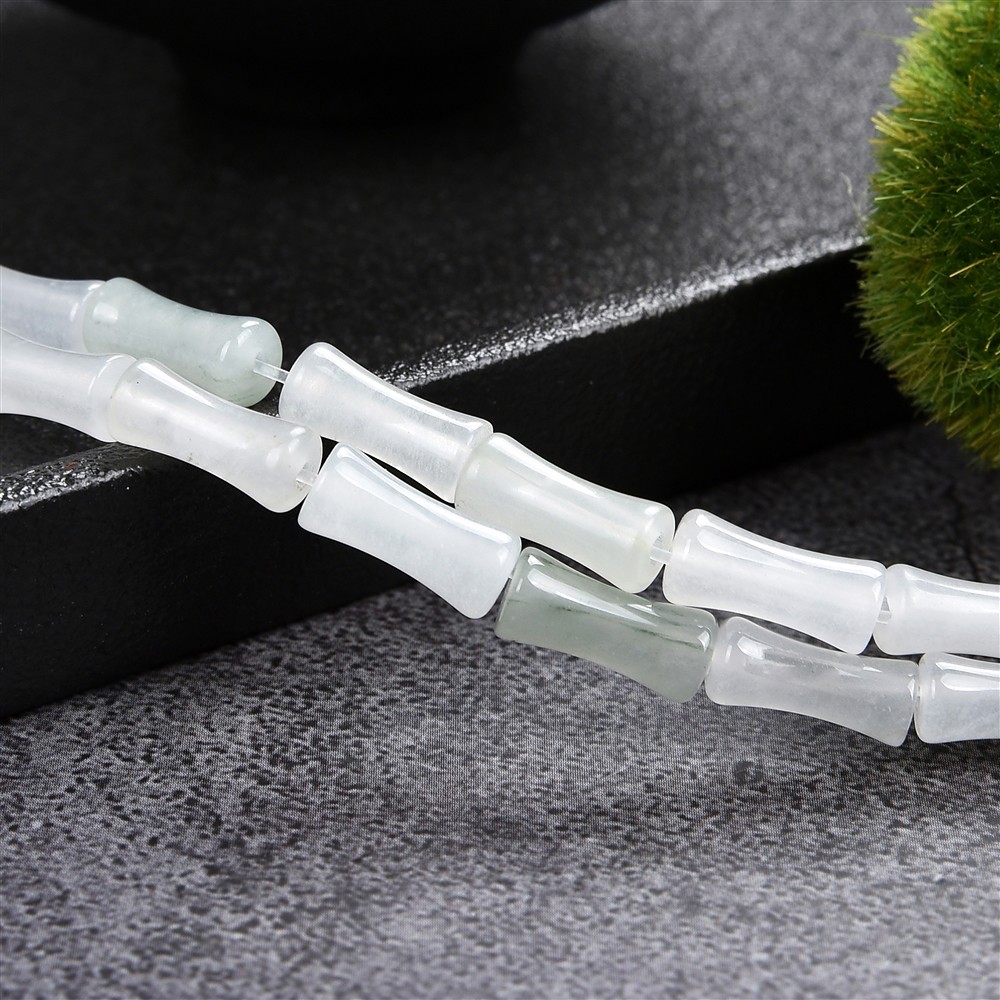 Strang Bambus, Chloritquarz, 12 x 05mm (39cm) | Edelsteine, Heilsteine & Schmuck