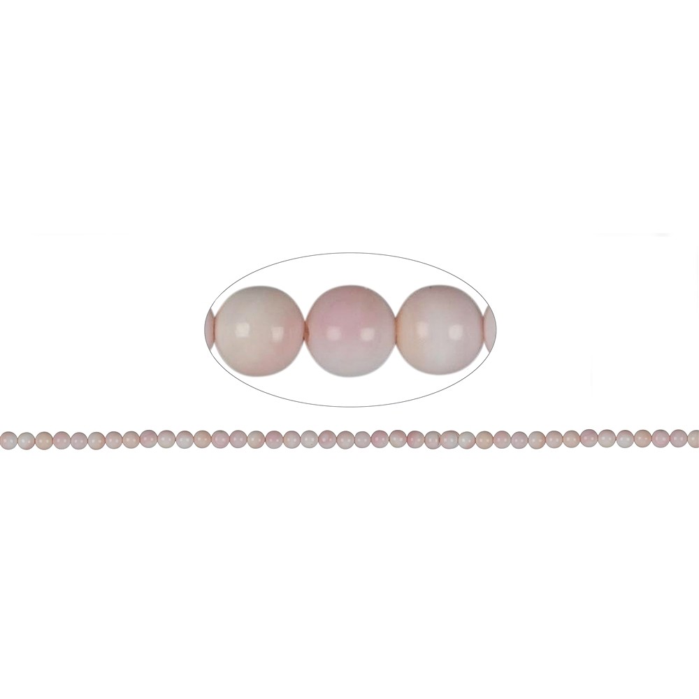 Strang Kugeln, Perlmutt (rosa), 04mm | Schreier Edelsteine, Heilsteine & Schmuck