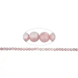 143250100520 Strang Kugeln, Perlmutt (rosa), 06mm | Schreier Edelsteine, Heilsteine & Schmuck