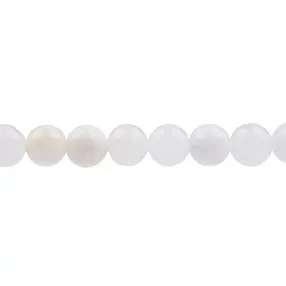 Strang Kugeln, Achat (weiß), 10mm | Großhändler Edelsteine, Heilsteine & Schmuck
