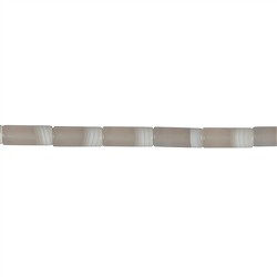 143300409420 Rang de collier, Agate (blanc crème), 20 x 8mm (48cm) | Marco Schreier