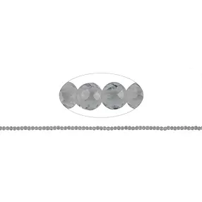 Strang Kugeln, Topas (weiß), facettiert, 03mm | Edelsteine, Heilsteine & Schmuck