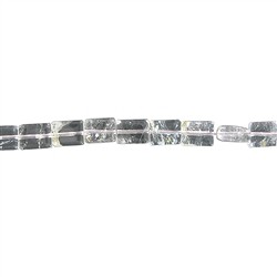 143400201821 Strand cuboid, Topaz (white) A, 10 x 07mm | wholesaler gems & healing stones