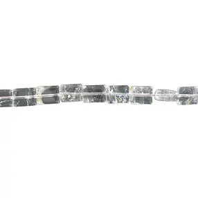 Strand cuboid, Topaz (white) A, 10 x 07mm | wholesaler gems & healing stones