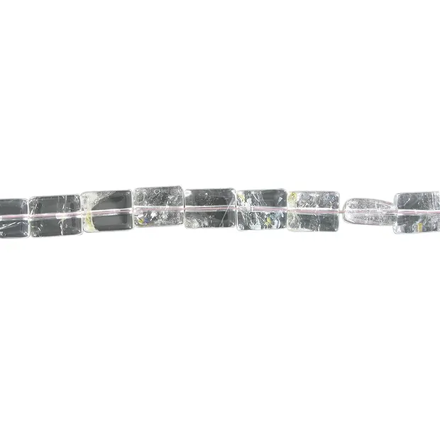 Strand cuboid, Topaz (white) A, 10 x 07mm | wholesaler gems & healing stones