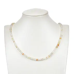 Strang Button, Topas (bunt), 03 x 05mm, facettiert (39cm) | Marco Schreier