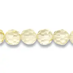 143410101620 String Beads, Lemon Quartz (heated), faceted, 04mm | Marco Schreier