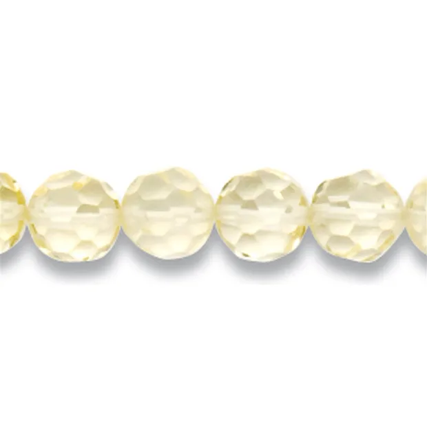 String Beads, Lemon Quartz (heated), faceted, 04mm | Marco Schreier