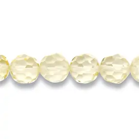 String Beads, Lemon Quartz (heated), faceted, 06mm | Marco Schreier