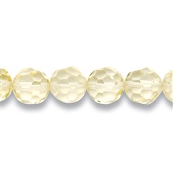 143410101820 Rang de collier boules, Quartz citron jaune (chauff&#xE9;e), &#xE0; facettes, 08mm | Marco Schreier