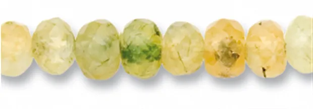 Strang Button, Limonenquarz (gebr.), facettiert, 06mm | Marco Schreier