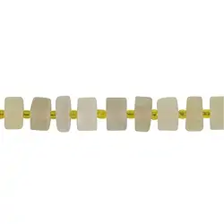 143410403610 Forma de rueda de filamentos, Cuarzo limón (calentado), mate, 04-06 x 10-11mm | Marco Schreier