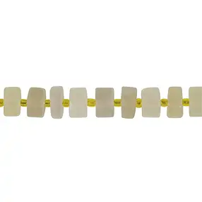 Strand Wheel Shape, Lemon Quartz (heated), matt, 04-06 x 10-11mm | Marco Schreier