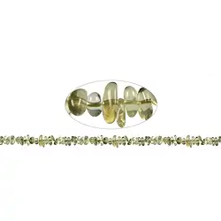 143410619320 Strand of slivers, Lemon Quartz (heated), 01-03 x 03-08mm (88cm) | Marco Schreier