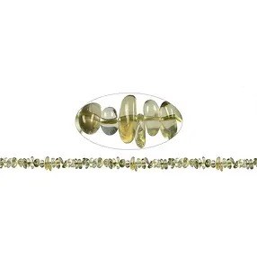 Rang de collier éclat, Quartz citron jaune (chauffée), 01-03 x 03-08mm (88cm) | Marco Schreier