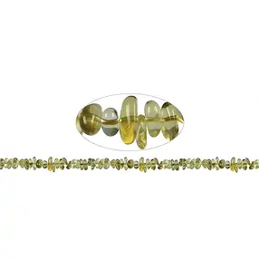Rang de colliers éclats, Quartz citron jaune (chauffée), 03-05 x 05-10mm | Marco Schreier