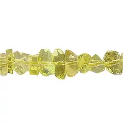 143410706020 Strand of nuggets, Lemon Quartz (heated), faceted, 03-05 x 06-13mm | Marco Schreier