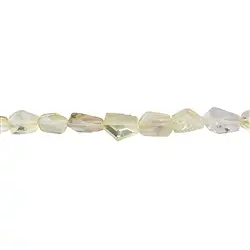 143411455120 Strand of nuggets, Lemon Quartz (heated), 13-16 x 11-13mm, faceted | Marco Schreier