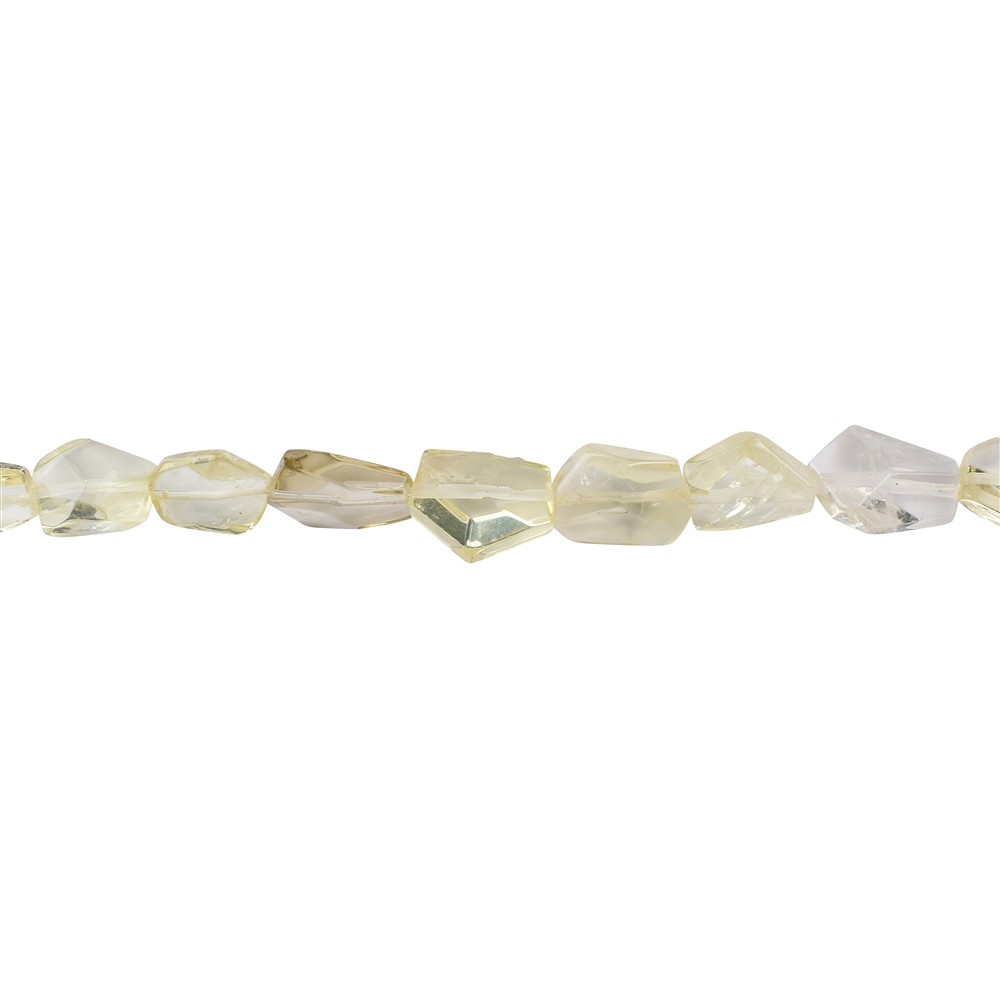 Rang de colliers, Quartz citron jaune (chauffée), 13-16 x 11-13mm, facetté | Marco Schreier