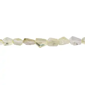 Strang Nuggets, Limonenquarz (gebr.), 13-16 x 11-13mm, facettiert | Marco Schreier
