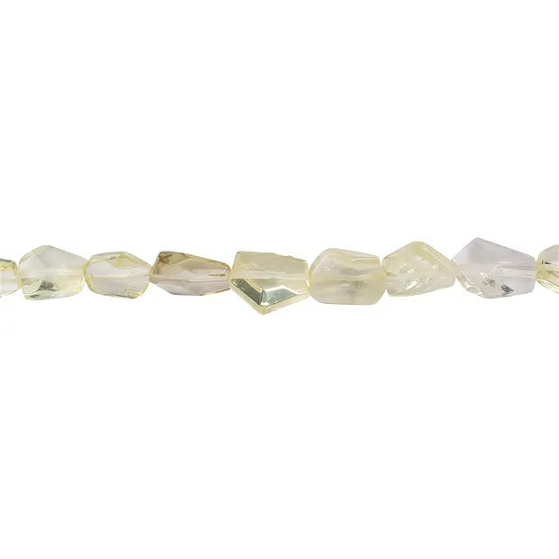 Rang de colliers, Quartz citron jaune (chauffée), 13-16 x 11-13mm, facetté | Marco Schreier