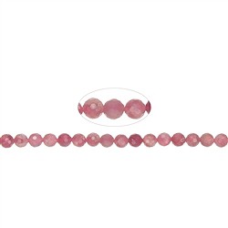 143530106020 Filo di perline, tormalina (rosa), sfaccettato, 06 mm (39 cm) | Marco Schreier
