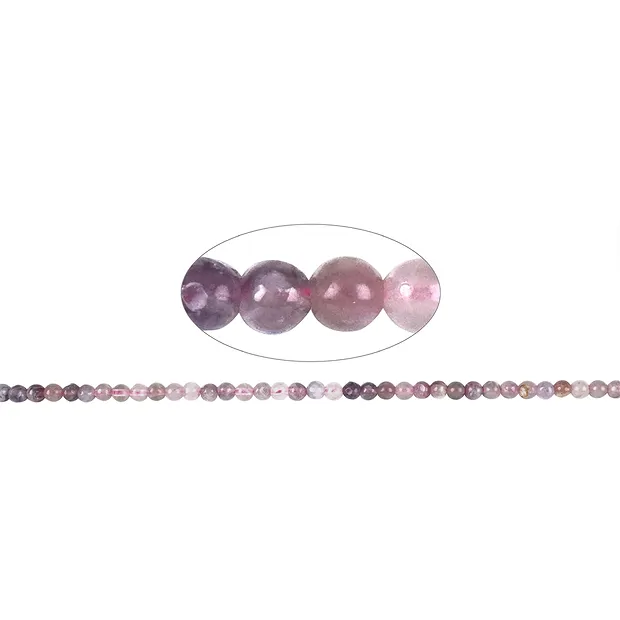 Rang de collier boules, tourmaline (rose), 04,0 - 04,5mm (39cm) | Marco Schreier