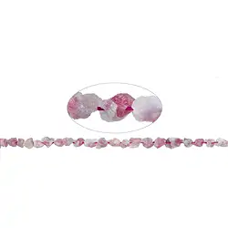 143530606701 Strand of nuggets, tourmaline (pink), Lepidolite, 08 - 09mm | Marco Schreier