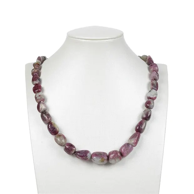 Strand of nuggets, tourmaline (pink), 15-20 x 08-13mm, with gradient (50cm) | Marco Schreier