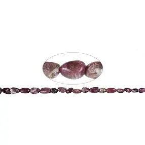 Fili di pepite, tormalina (rosa), 15-20 x 08-13 mm, sfumatura (50 cm) | Marco Schreier