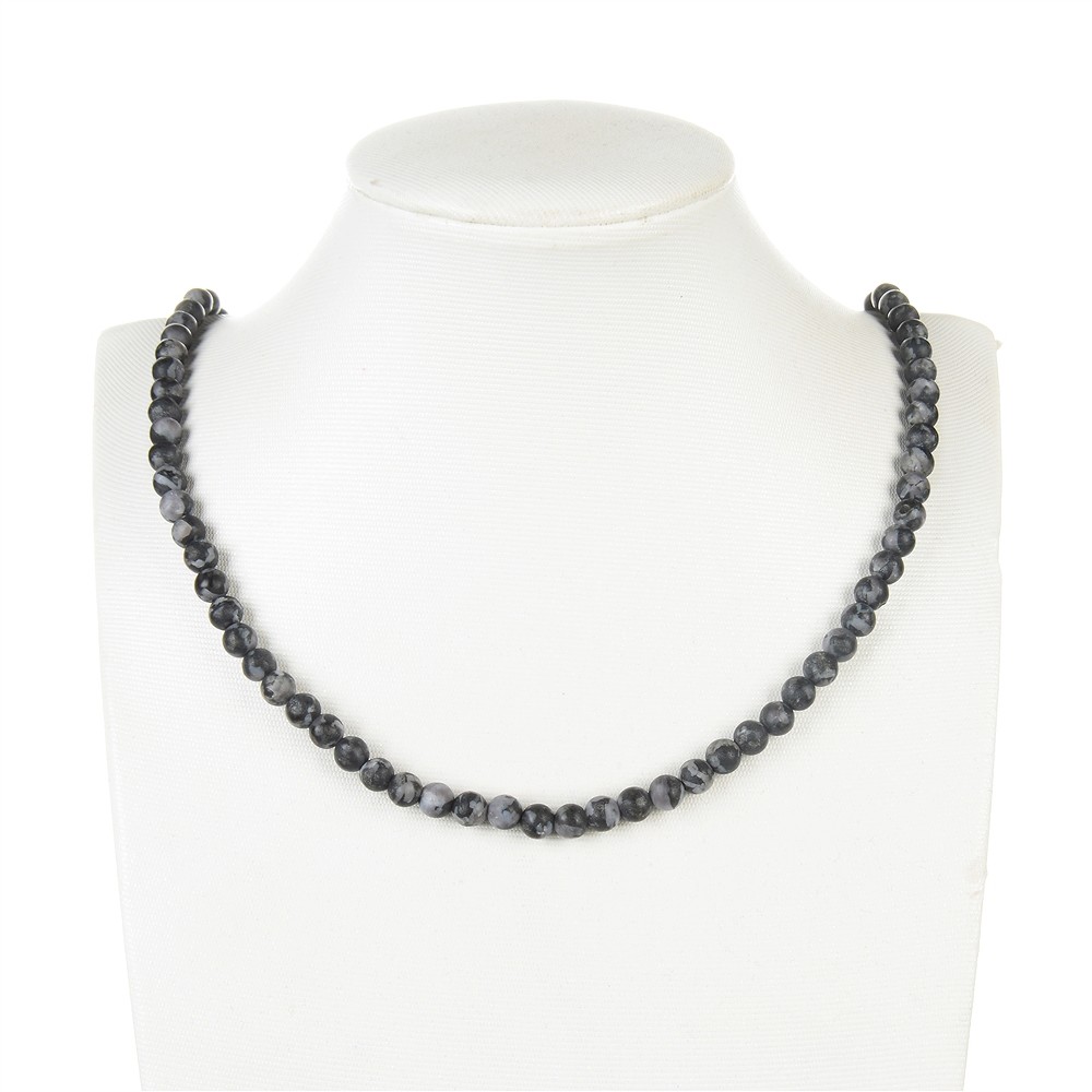 Rang de collier boules, Gabbro (Mystic Merlinite), mat, 06mm | Marco Schreier