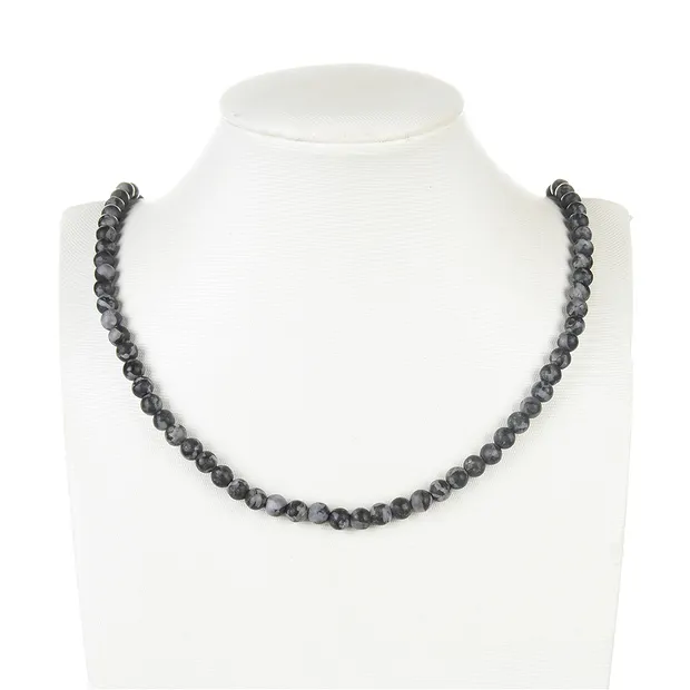 Rang de collier boules, Gabbro (Mystic Merlinite), mat, 06mm | Marco Schreier