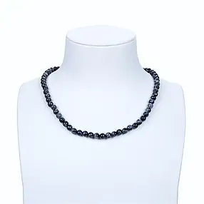 Strang Kugeln, Gabbro (Mystic Merlinite), 06mm | Marco Schreier