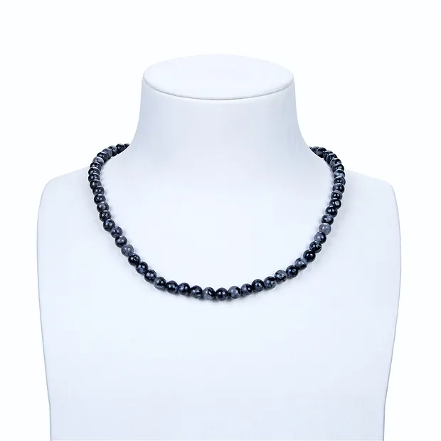 Fili di perline, Gabbro (Mystic Merlinite), 06 mm | Marco Schreier