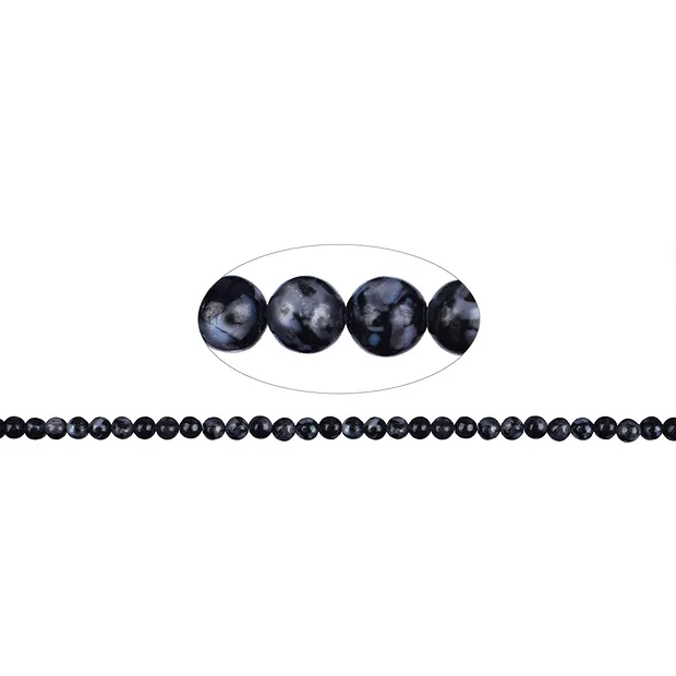 Cuentas preciosas, Gabbro (MerlinitaMística), 06mm | Marco Schreier